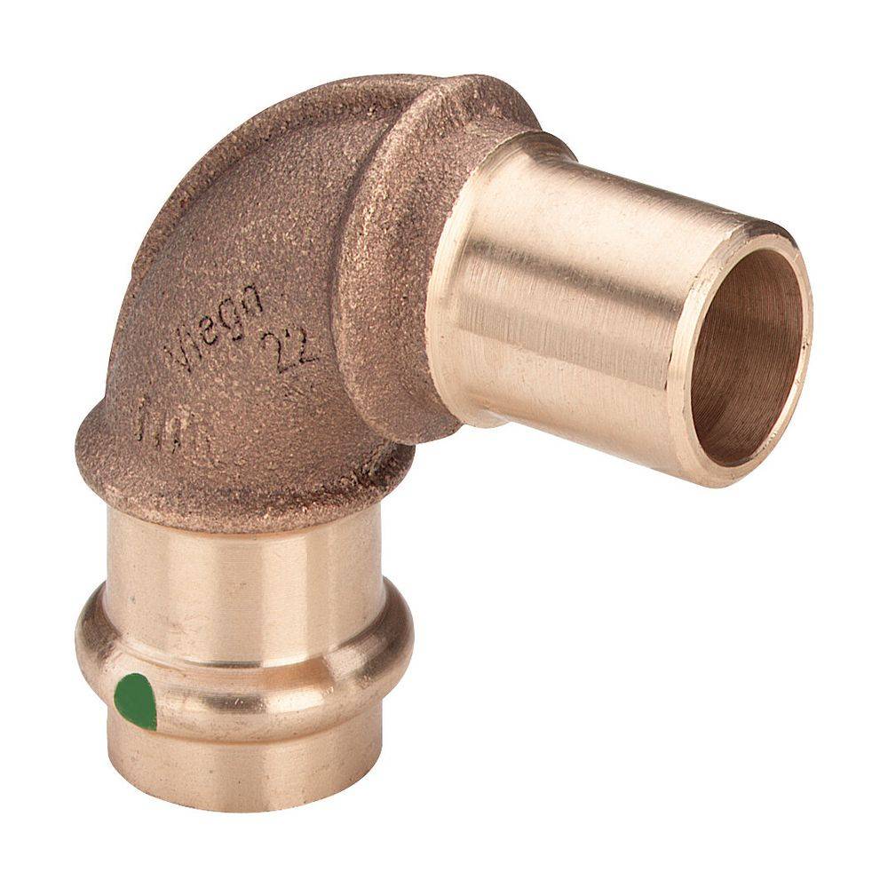 Viega Sanpress-Bogen 90° mit SC-Contur Rotguss oder Siliziumbronze, Modell 2216.1 d: 54, 1 Stk.