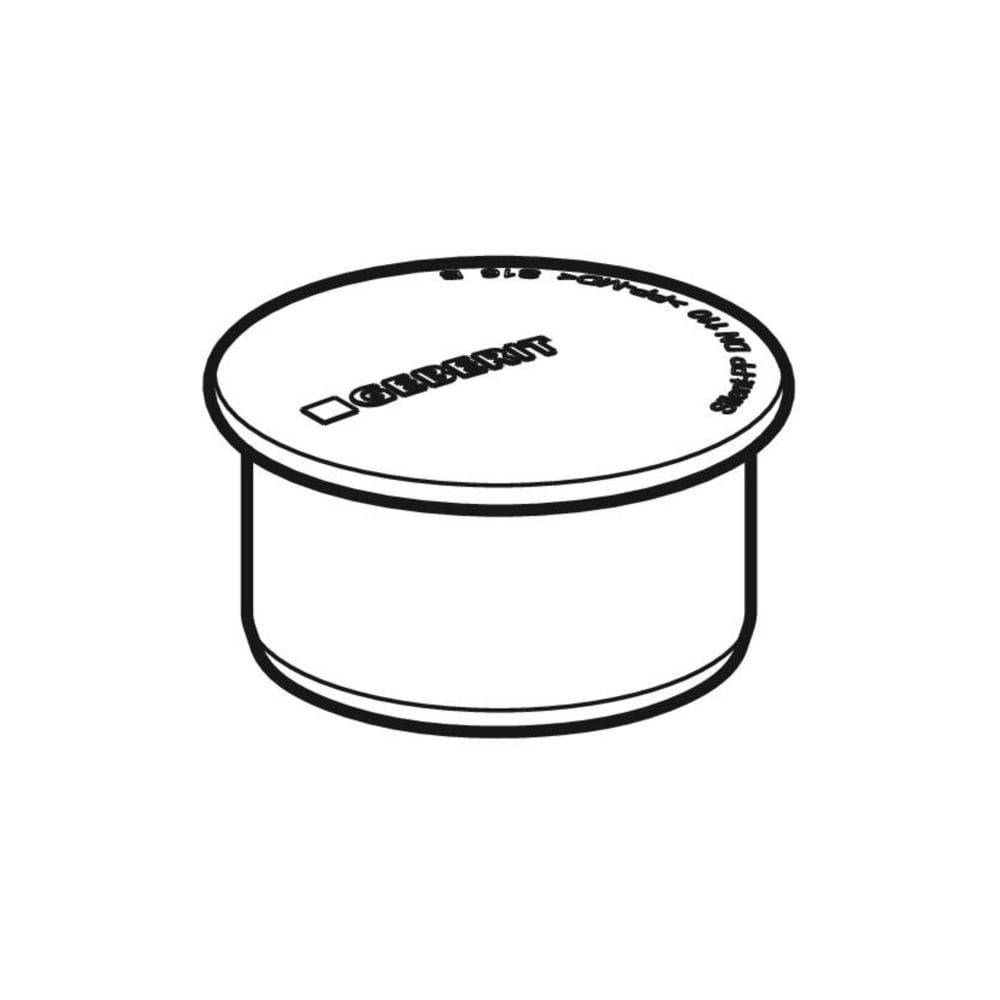 Geberit Muffenstopfen Silent-PP, DN 150, 160mm, PP-MD, Schwarz, 390728141