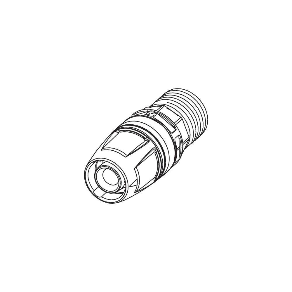 Tece logo-Push Übergangsnippel Dimension 50mm x R 1 1/2", Rotguss/Siliziumbronze