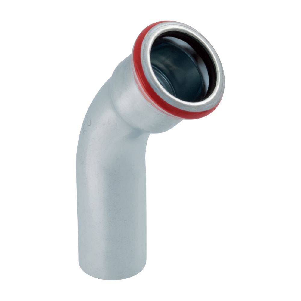 Geberit Mapress C-Stahl Bogen mit Einschubende 45 Grad, Außendurchmesser 18mm