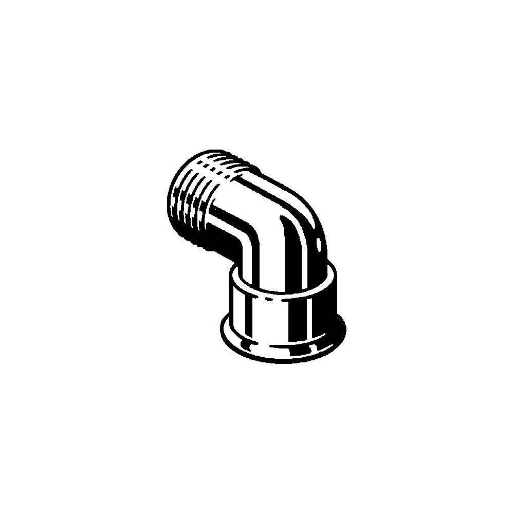 Viega Anschlusswinkel 90° Rotguss, Modell 2614.5 R: 1 Rp: 1, 1 Stk.