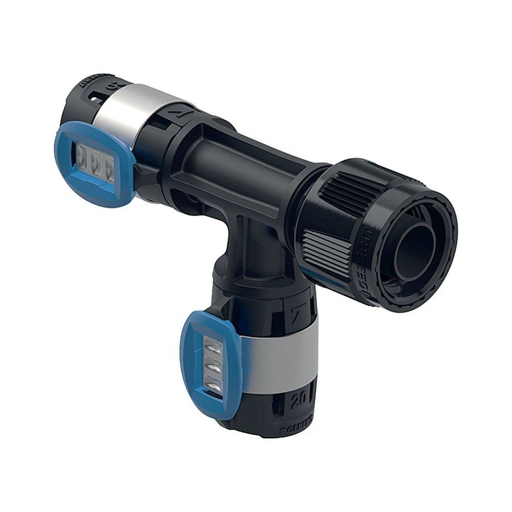 Geberit GE FlowFit Übergangs-T-Stück, Masterfix PPSU, mit MF-Abzweiger, d16mm x RpMF1/2 x 16mm, 1 Stk.