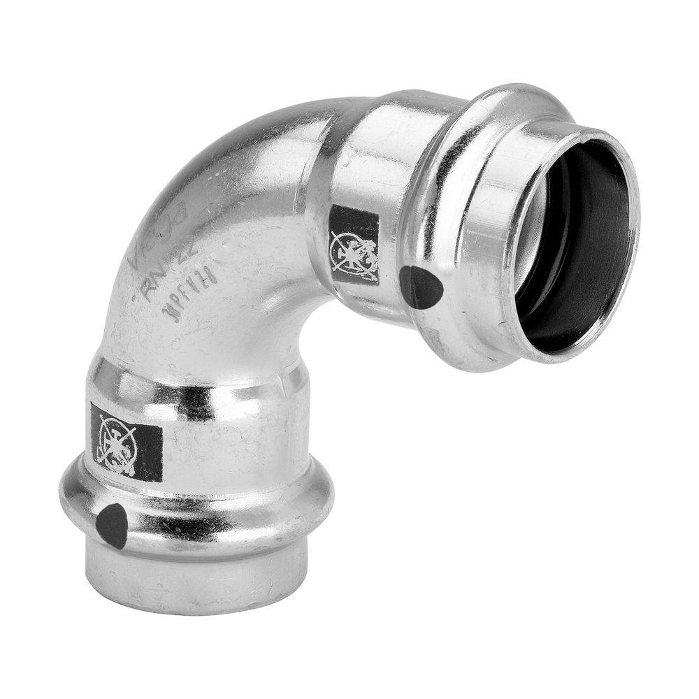 VIEGA Bogen I/I 90° Prestabo Stahl verzinkt 35mm