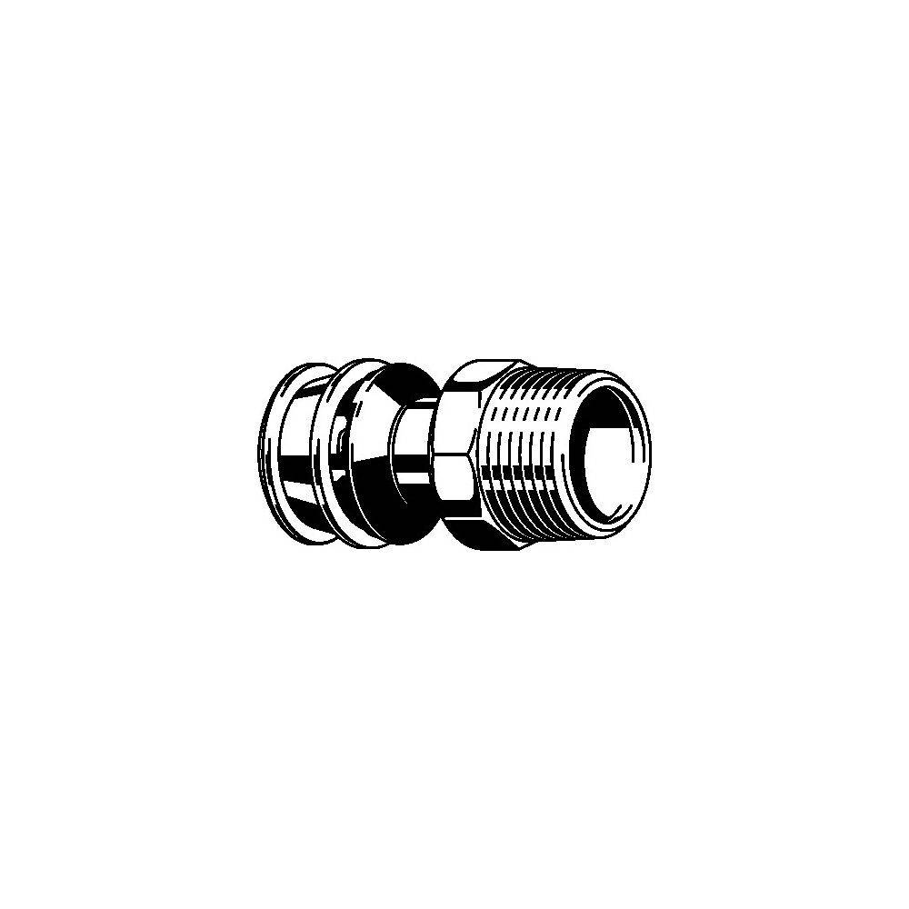 Viega Raxofix Übergangsstück 5311, d. 25mm x R 1", Siliziumbronze