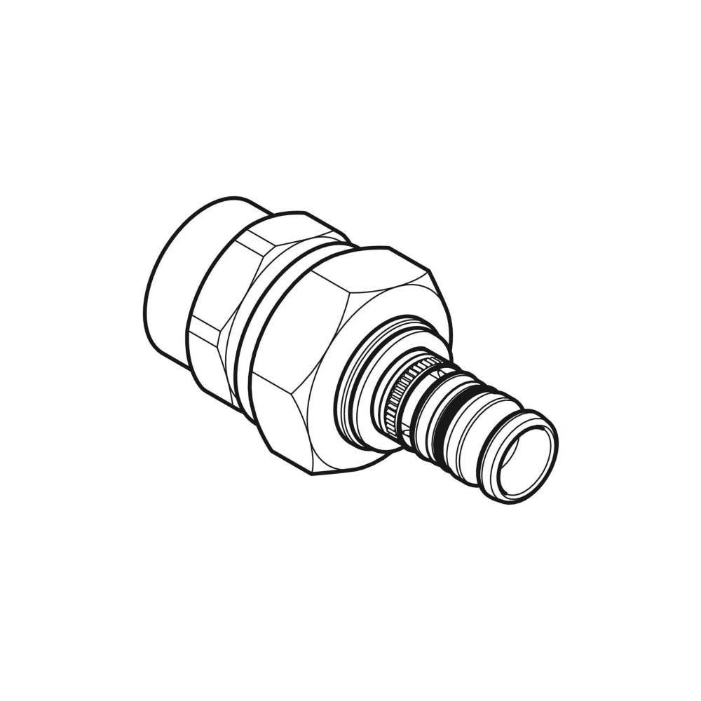Geberit GE Mepla Übergangsverschraubung, IG R-Gewinde, d32mm x Rp1, lösbar, 1 Stk.