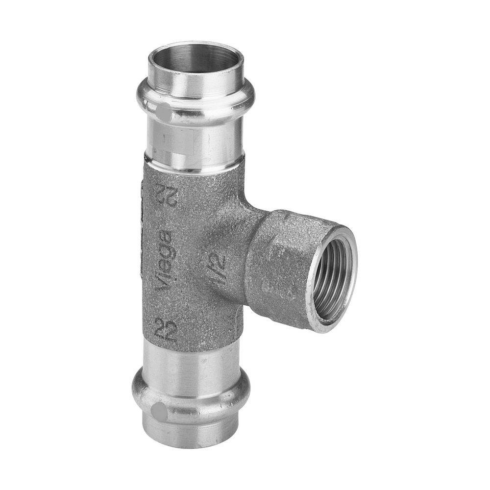 Viega Profipress G T-Stück mit SC-Contur 2617.2 für Gas, d. 28mm x Rp 1/2" 28mm, Rotguss
