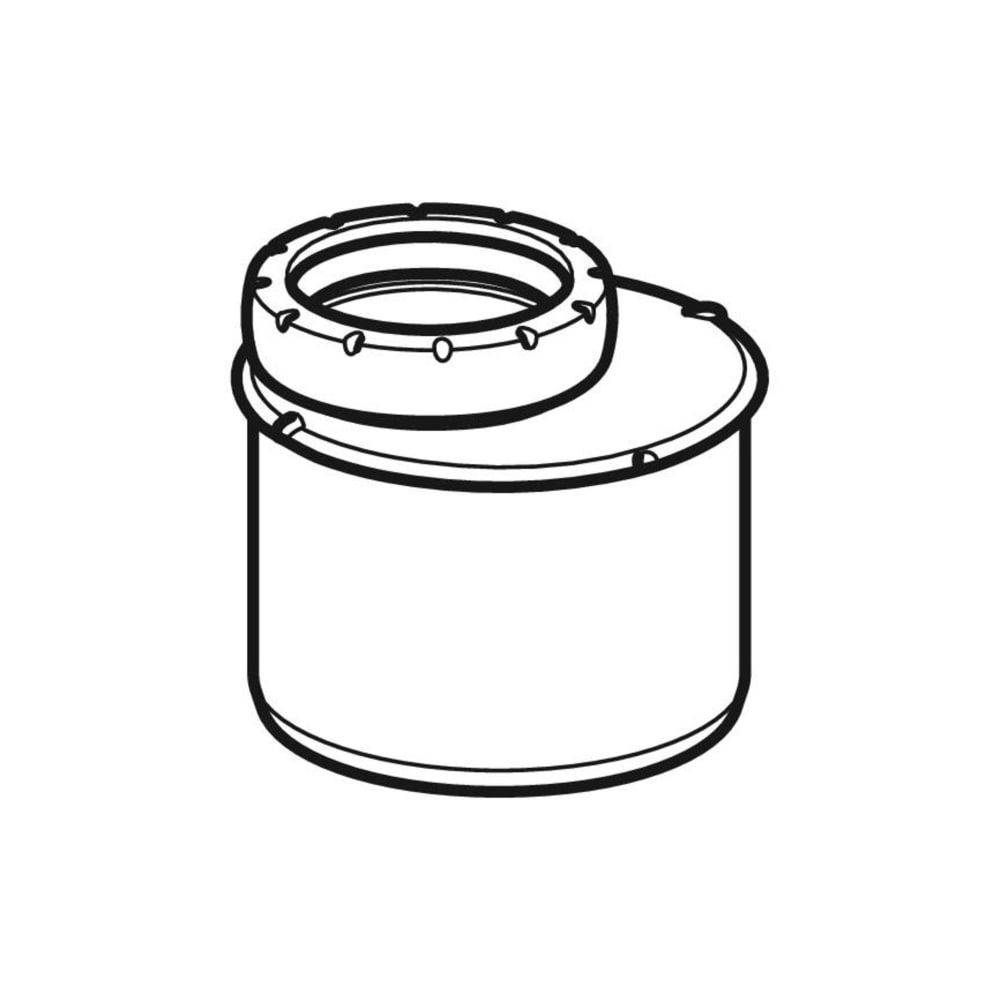 Geberit Reduktion exzentrisch Silent-Pro, DN 125/90, PP-MX, Schwarz, 393674141