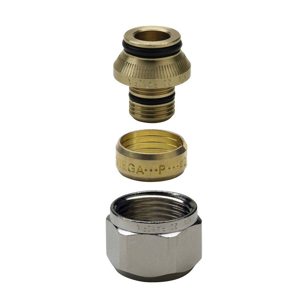 Viega Raxofix Anschlussverschraubung 5381.5 für Mehrschichtverbundrohr an Eurokonus, d. 16mm x G 3/4", Messing