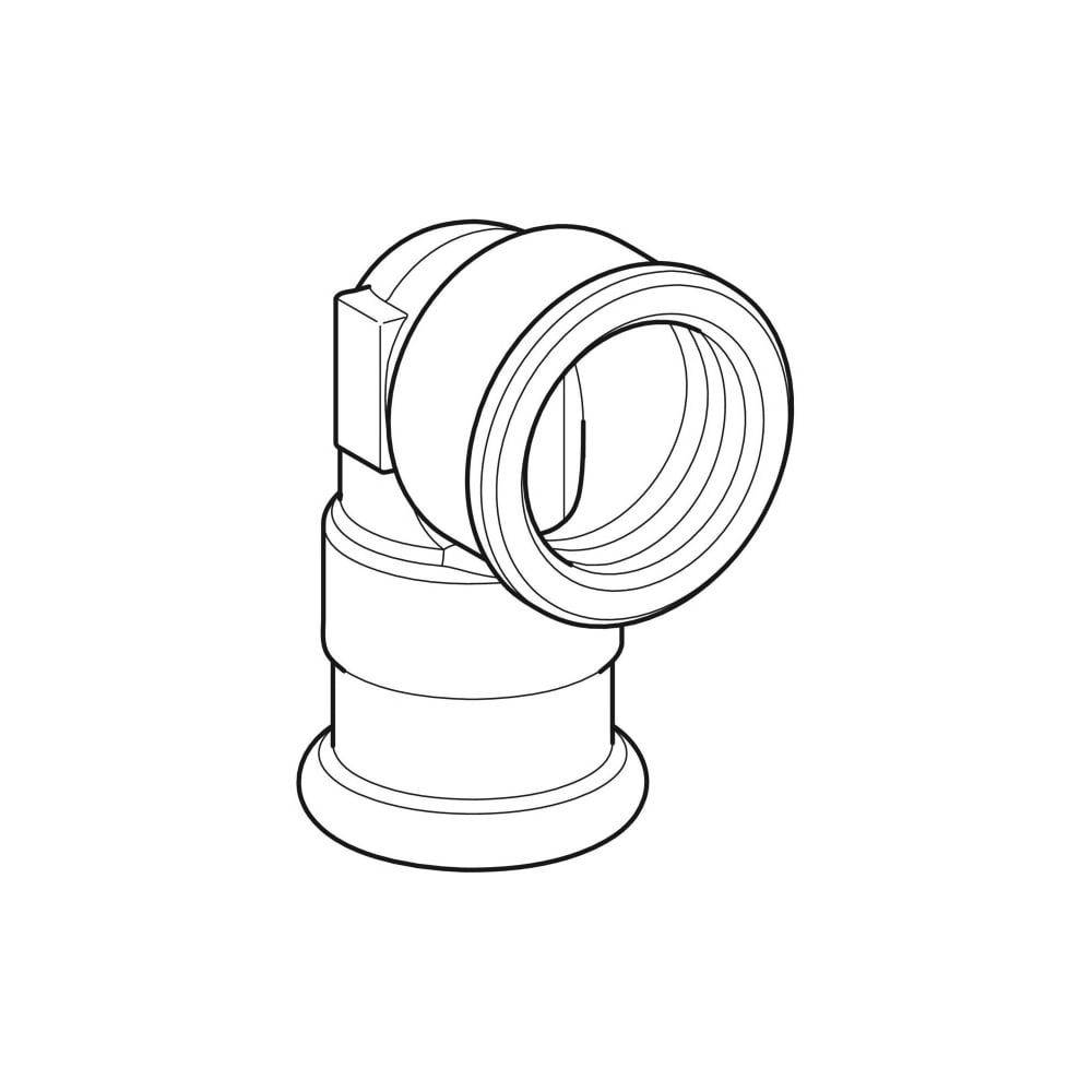 Geberit Mapress Kupfer Übergangswinkel 90 Grad mit Innengewinde, D 28mm, Rp 1", Rotguss bleifrei