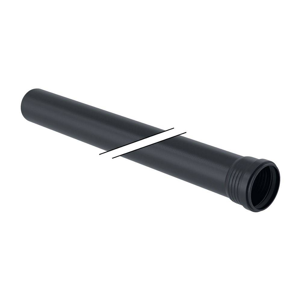 Geberit Rohr, Silent-Pro, mit Schiebemuffe, DN125, 125x2000mm, PP-MX, schwarz, Stange mit 2m, 1 Stk.
