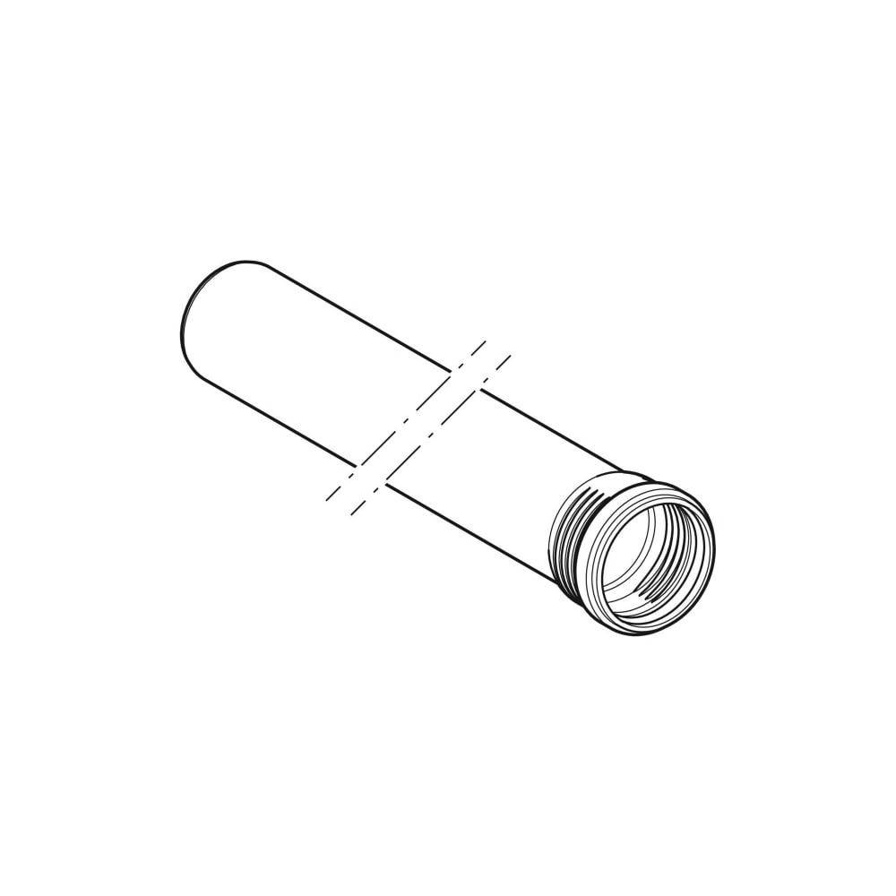 Geberit Rohr, Silent-Pro, mit Schiebemuffe, DN125, 125x2000mm, PP-MX, schwarz, Stange mit 2m, 1 Stk.