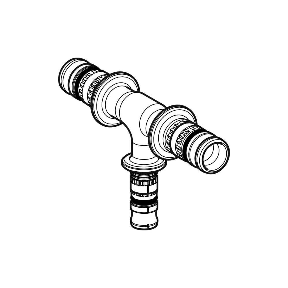 Geberit Mepla T-Stück reduziert PVDF, D 50mm, D1 26mm, D2 626317005
