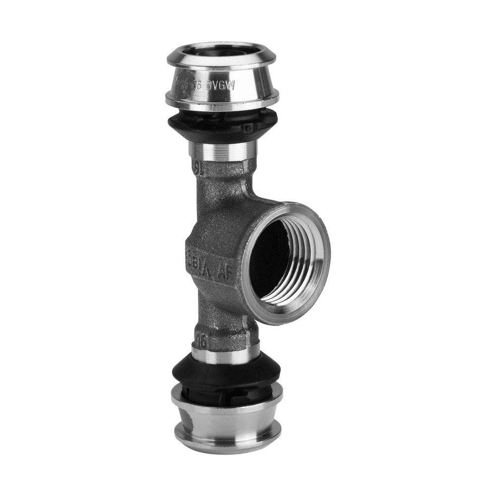 Viega T-Stück Raxofix 5317 16xRp 1/2x16, m SC-Con., Siliziumbronze