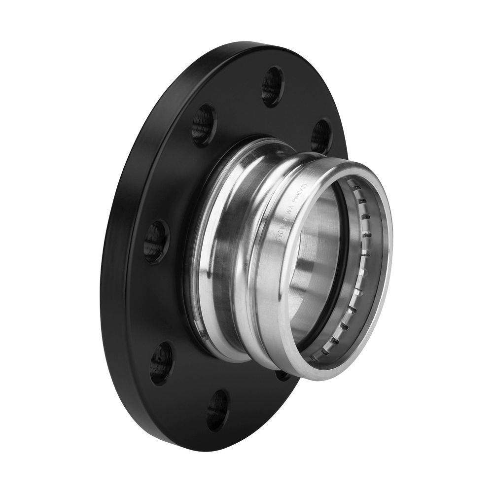 Viega Sanpress XL Flanschübergang mit SC-Contur 2259.5XL, DN 80, d. 88,9mm, 8 Bohrungen, Rotguss