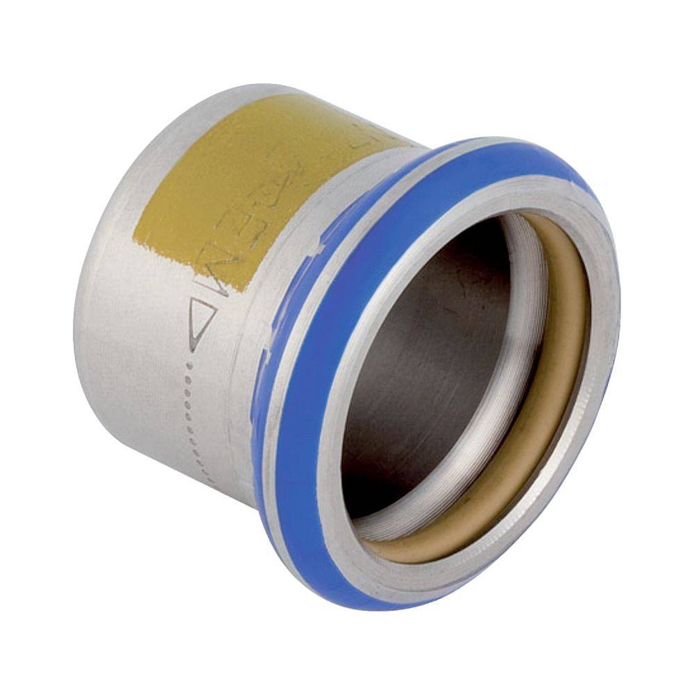 Geberit Gas-Kappe Mapress Edelstahl Gas, Ø28mm, Pressfitting zum sicheren Leitungsabschluss, 1 Stk.