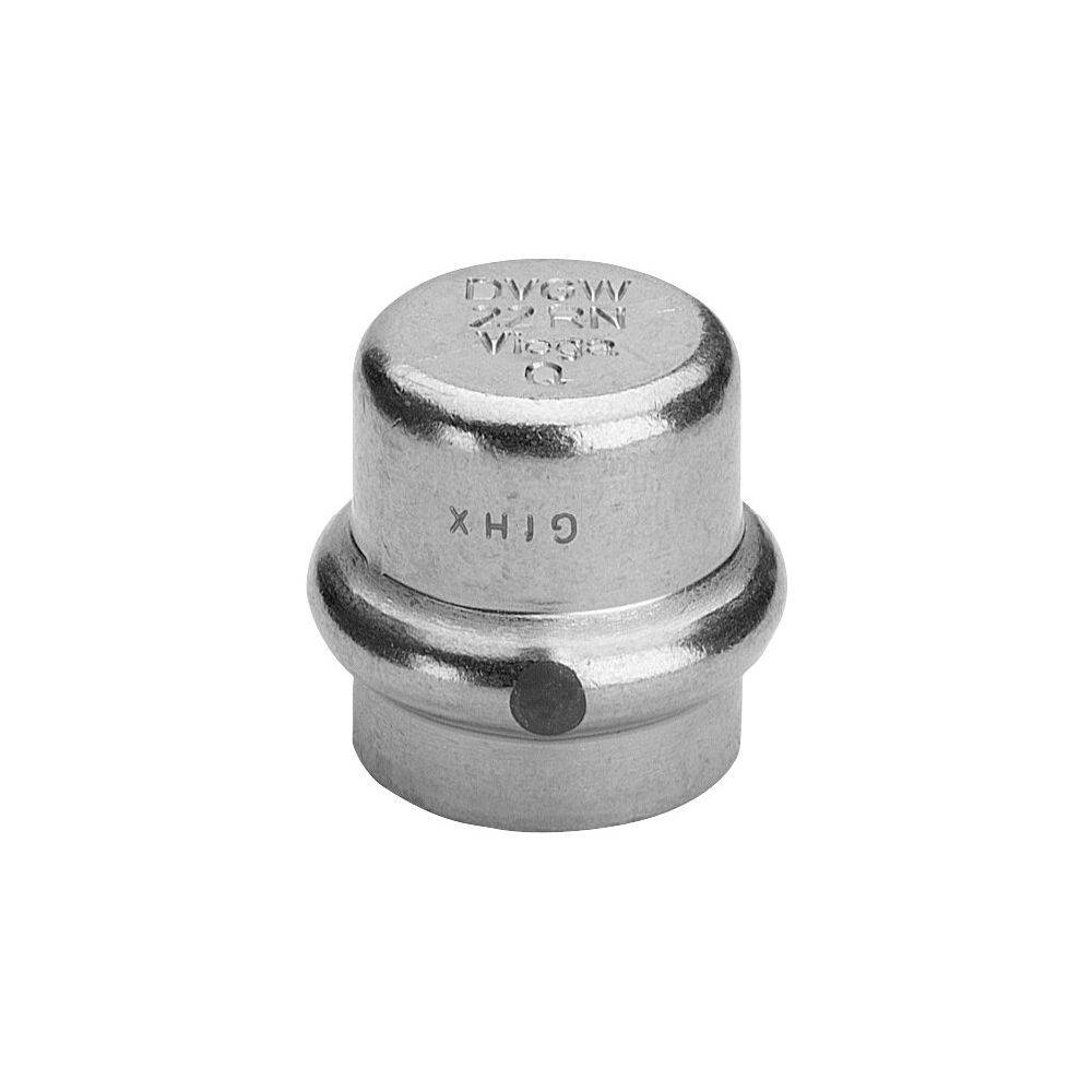 Viega Verschlusskappe Sanpress Inox 2356 15mm, Stahl nichtrostend, SC-Contur