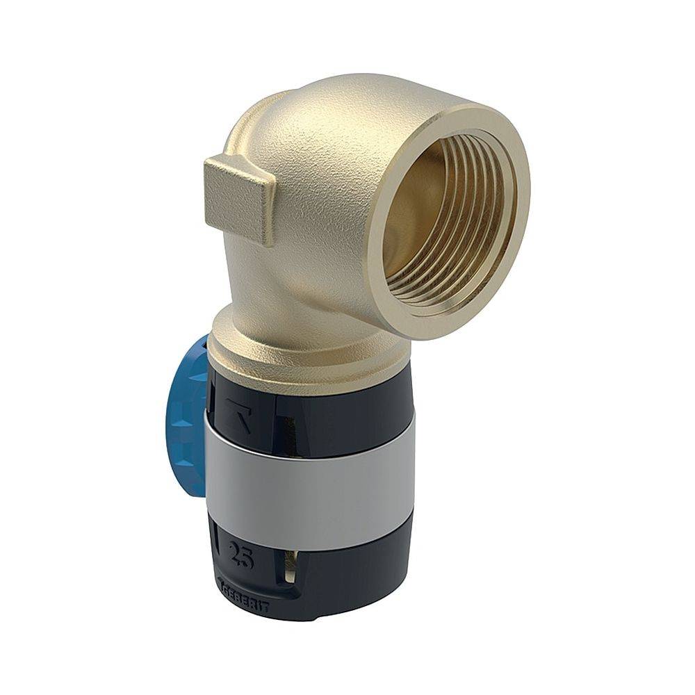 Geberit GE FlowFit, Übergangsbogen, IG RG+, 90 Grad, d32mm x Rp1, 1 Stk.