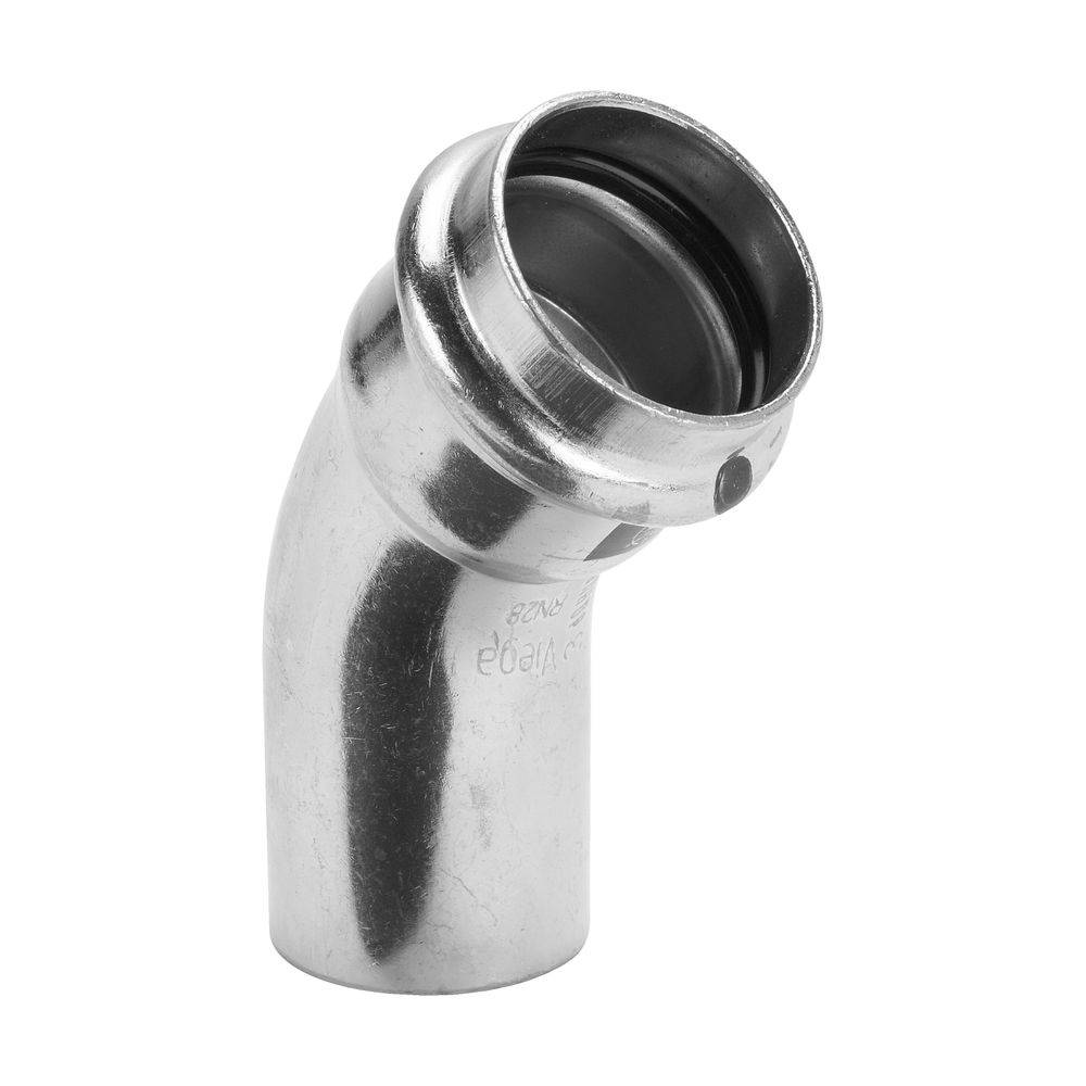 Viega Bogen Prestabo 1126.1 35mm, 45G, St unl., SC-Con., Einstecke.