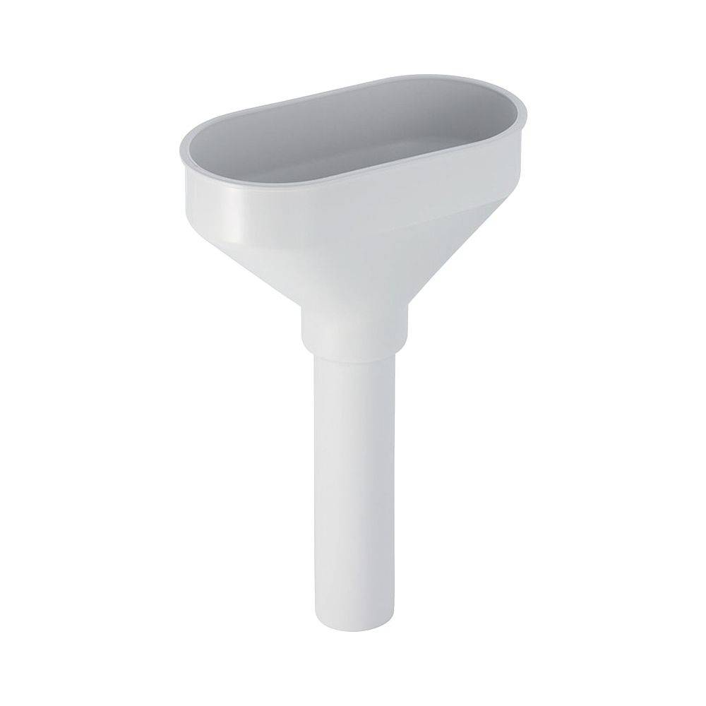 Geberit Trichter oval für mehrere Anschluesse d40mm, ohne Rand, weiss, PP, 1 Stk.