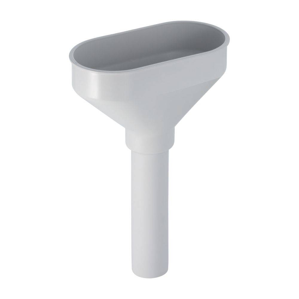 Geberit Trichter oval für mehrere Anschluesse d40mm, ohne Rand, weiss, PP, 1 Stk.