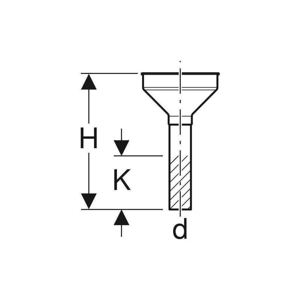 Geberit Trichter oval für mehrere Anschluesse d40mm, ohne Rand, weiss, PP, 1 Stk.