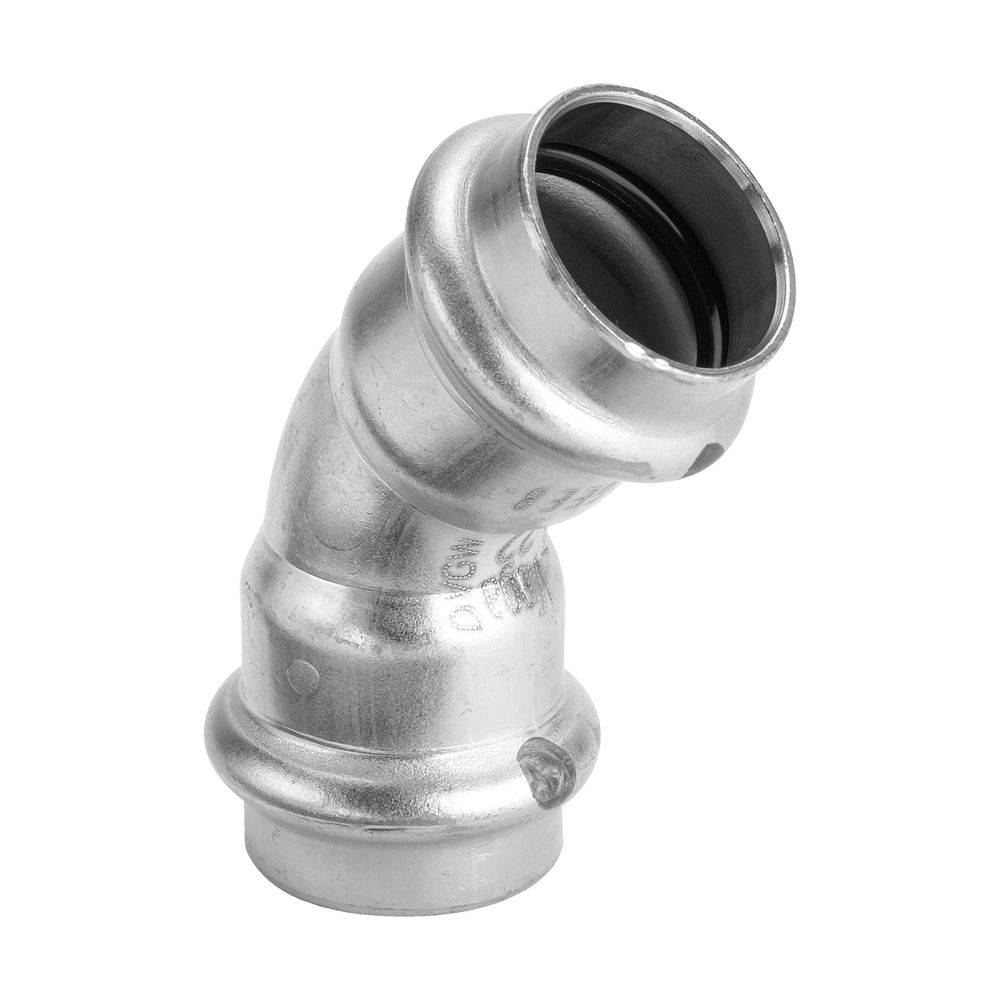 Viega Bogen Sanpress Inox 2326 28mm, 45Gr, St nichtrostend, SC-Contur