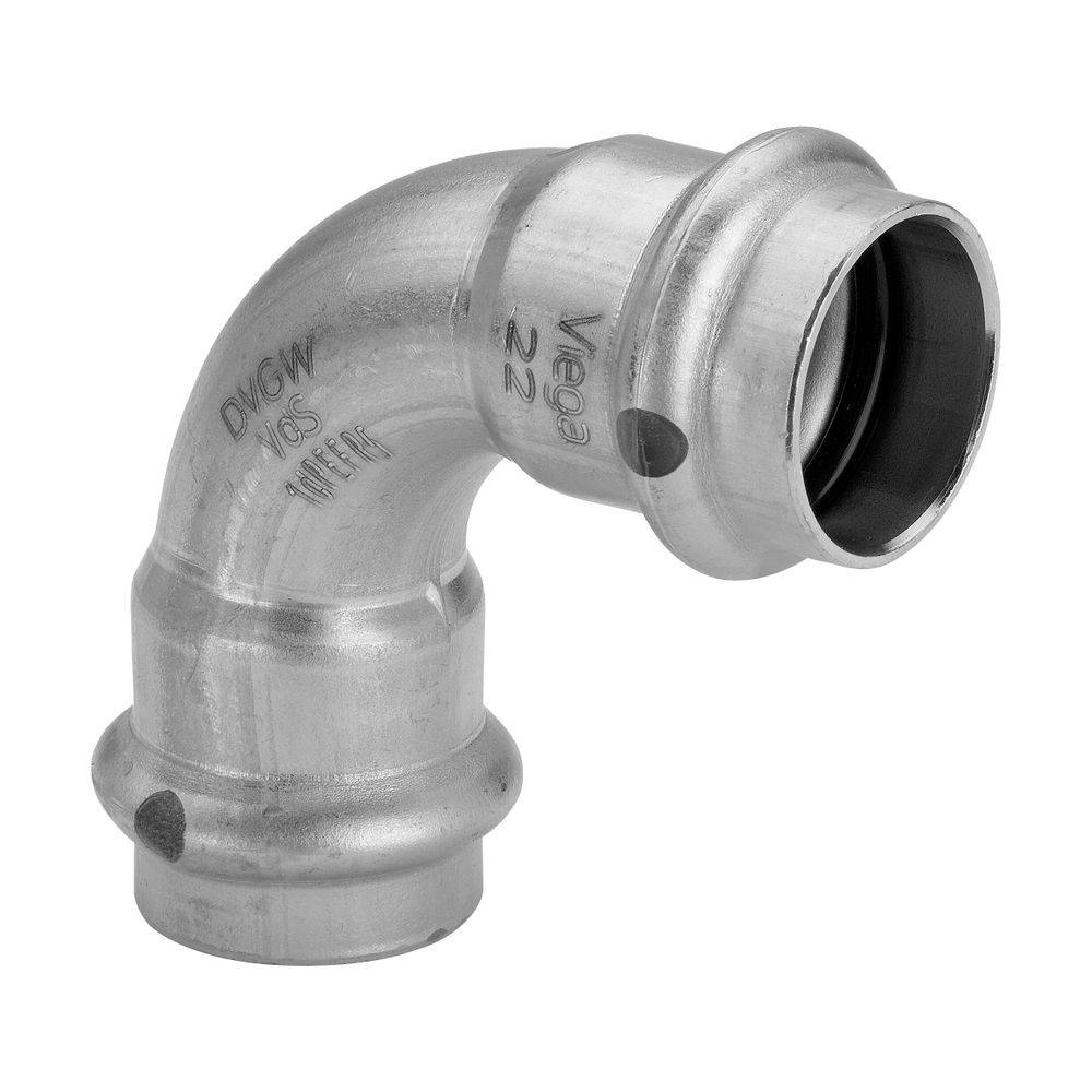 Viega Bogen Sanpress Inox 2316 15mm, 90Gr., St. nichtrostend, SC-Contur