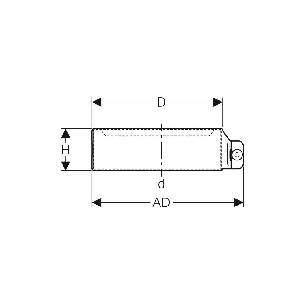 Geberit Haltekralle, DN 40, 40mm, CrNi-Stahl, 390108141