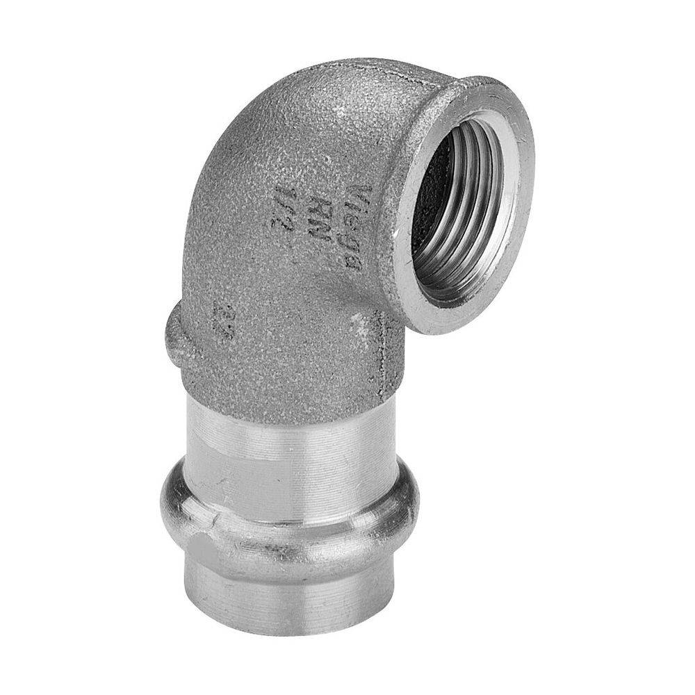 Viega Profipress G-Übergangswinkel 90° mit SC-Contur Rotguss, Modell 2614.2 d: 22 Rp: ¾, 1 Stk.