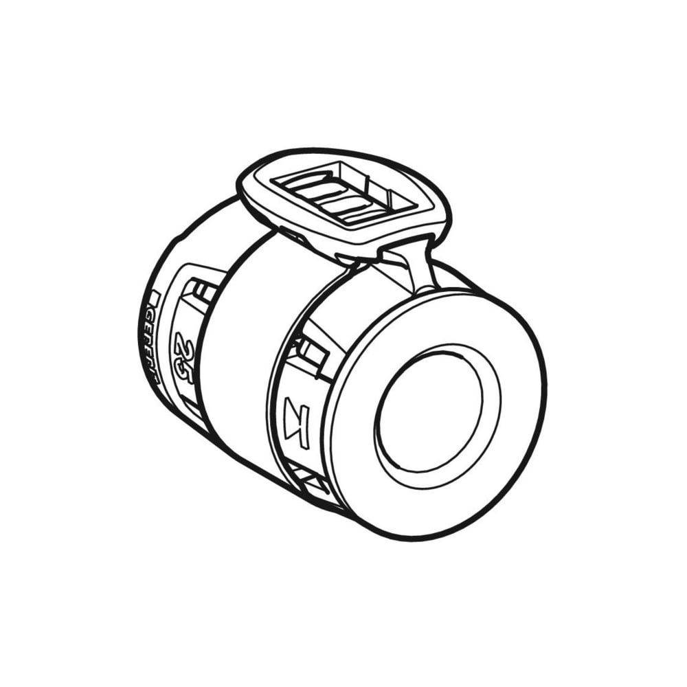 Geberit GE FlowFit, Rohr-Endstopfen, SiBr, d25mm, 1 Stk.