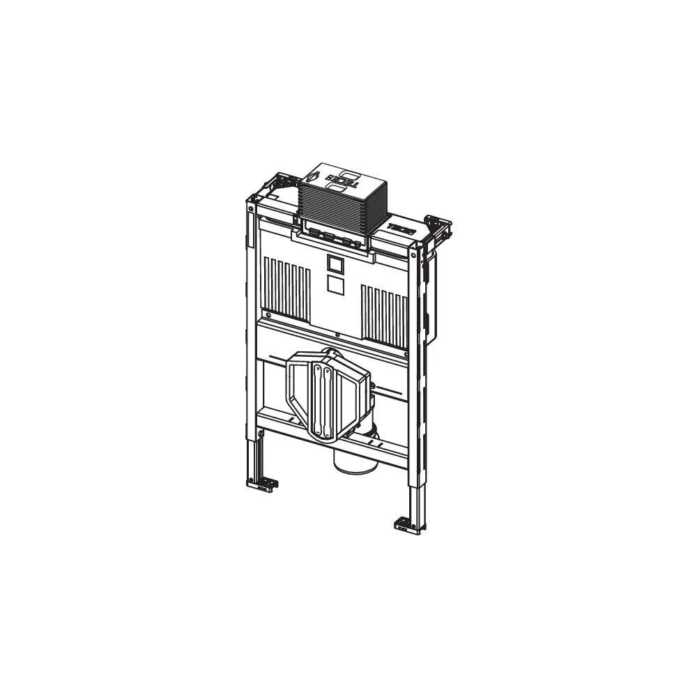 Tece profil WC-Modul mit Uni 750-Spülkasten, Bauhöhe 750mm
