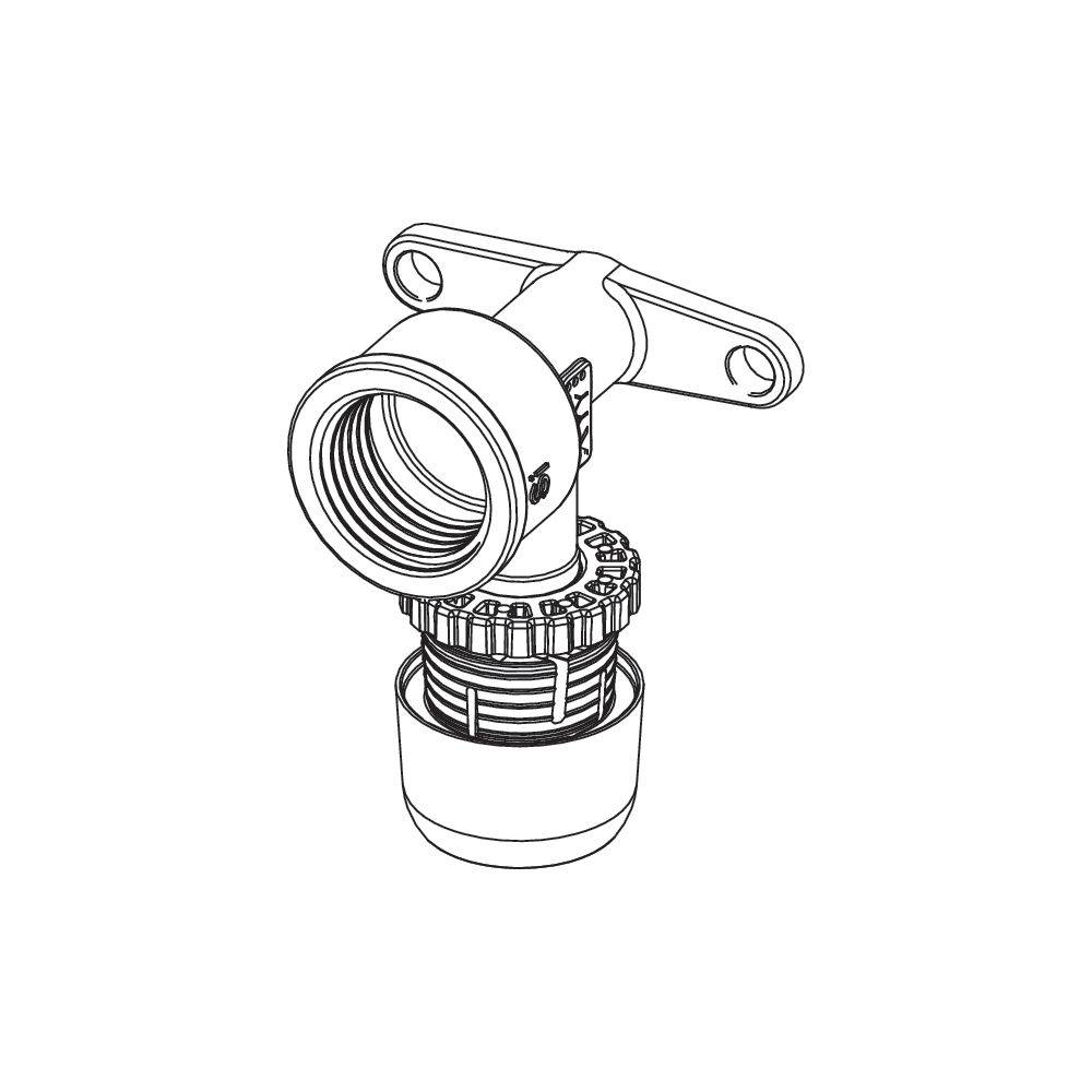 Tece logo-Ax Wandscheibe Dimension 16mm x Rp 1/2", Siliziumbronze