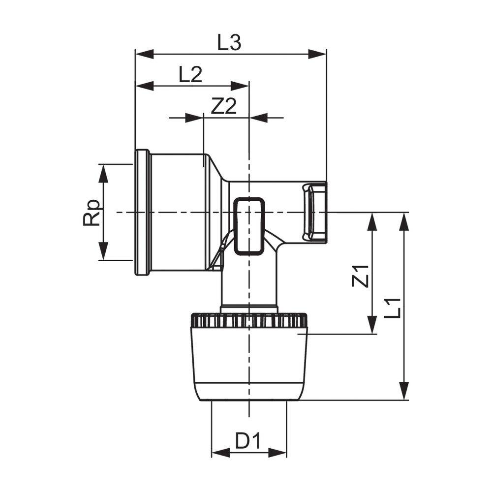 Tece logo-Ax Wandscheibe Dimension 16mm x Rp 1/2", Siliziumbronze