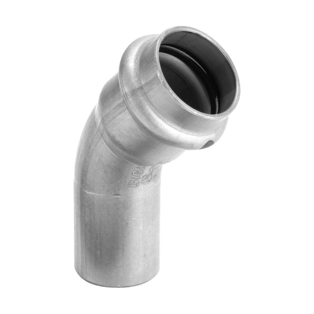 Viega Bogen Sanpress Inox 2326.1 28mm, 45Gr, St nichtrostend, SC-Contur