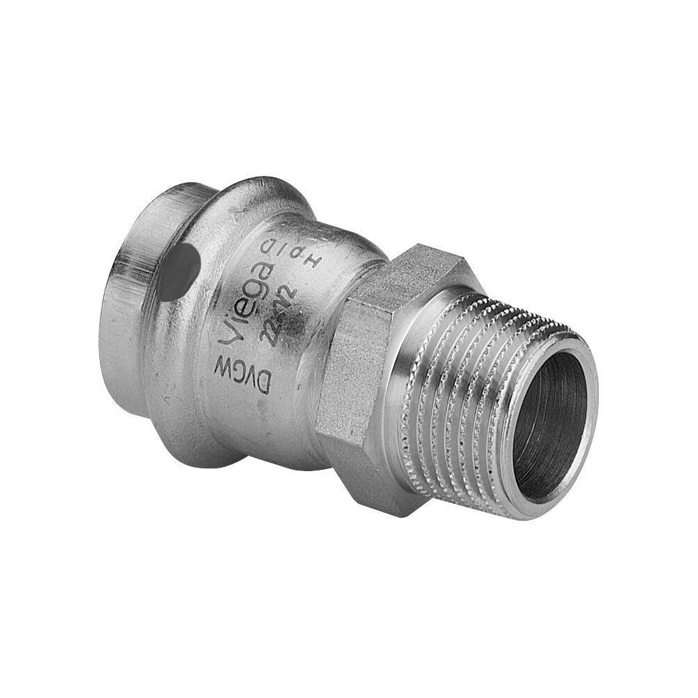 VIEGA Übergangsstück AG Sanpress Inox Edelstahl 15mmx1/2"