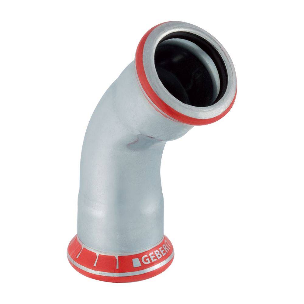 Geberit GE Mapress, C-Stahl, Bogen, 45 Gr., d22mm, verzinkt, 1 Stk.
