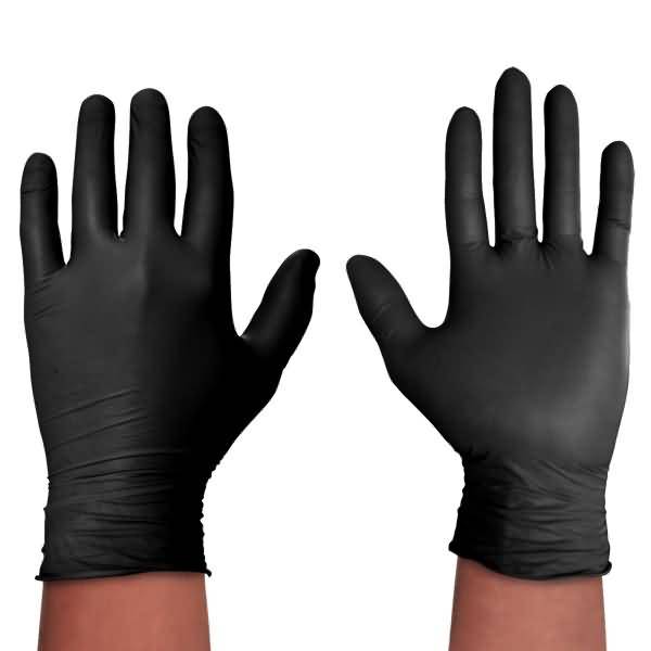 Spontex Vinyl-Handschuh Extra Black, Größe M, schwarz