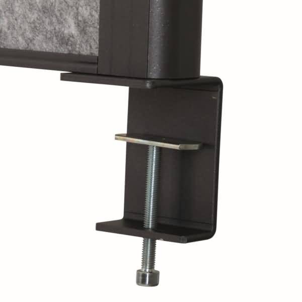 Tisch-Trennwand MAULconnecto Uplight 120x50cm Ak d.gr/an