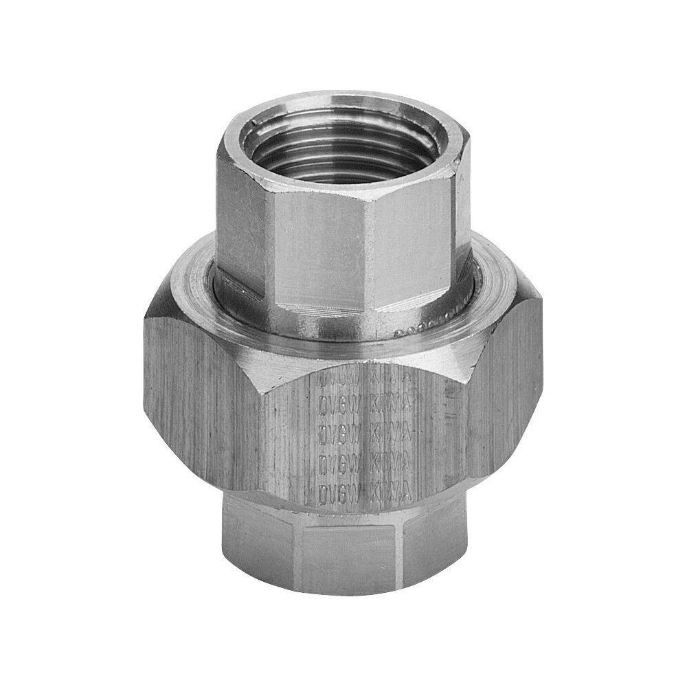 Viega Rohrverschraubung 3330 flachdichtend, Rp 3/8", Rotguss