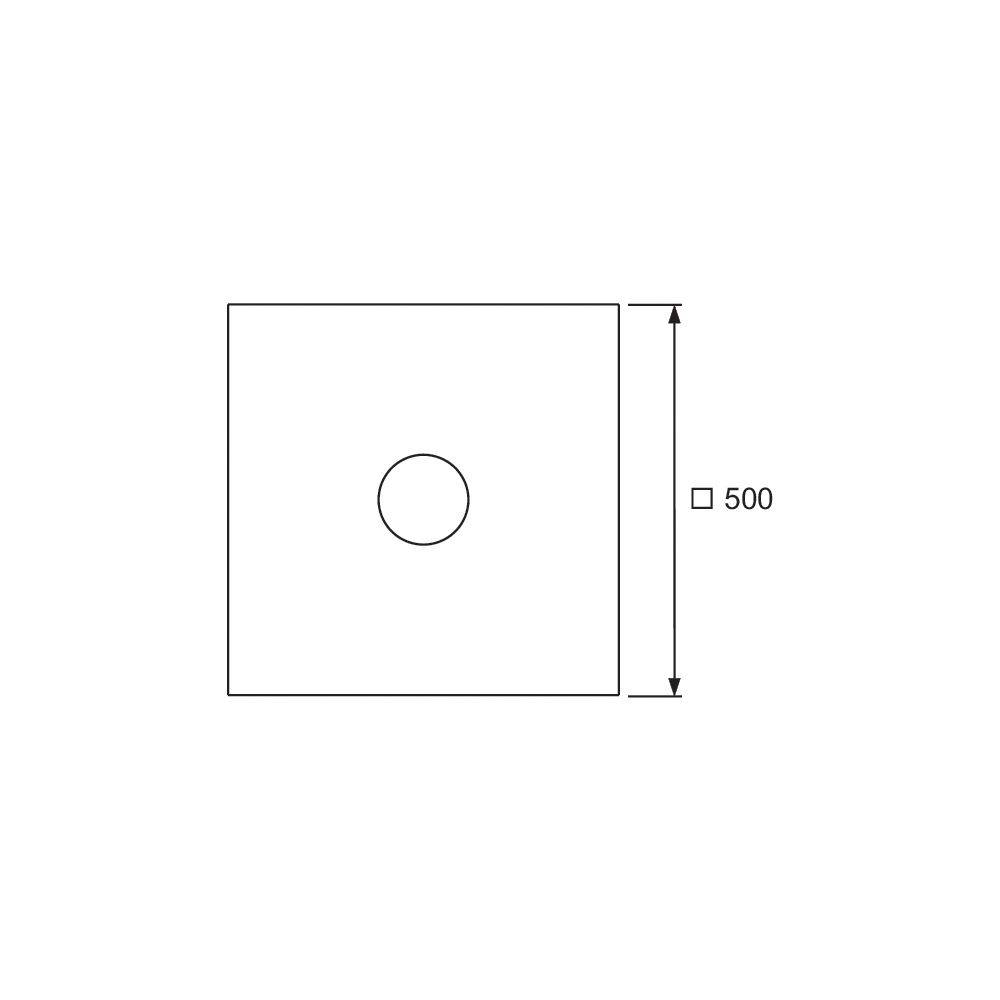 Tece drainpoint S Dichtfolienzuschnitt EPDM für Klemmflanschverbaubung 500x500mm