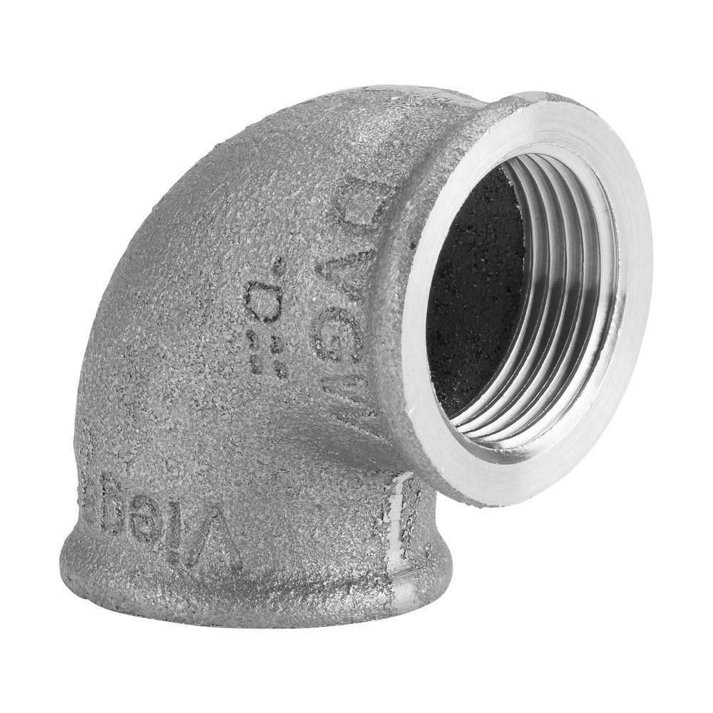 Viega Bogen 3090 Rp 3/8, 90Grad, Rotguss