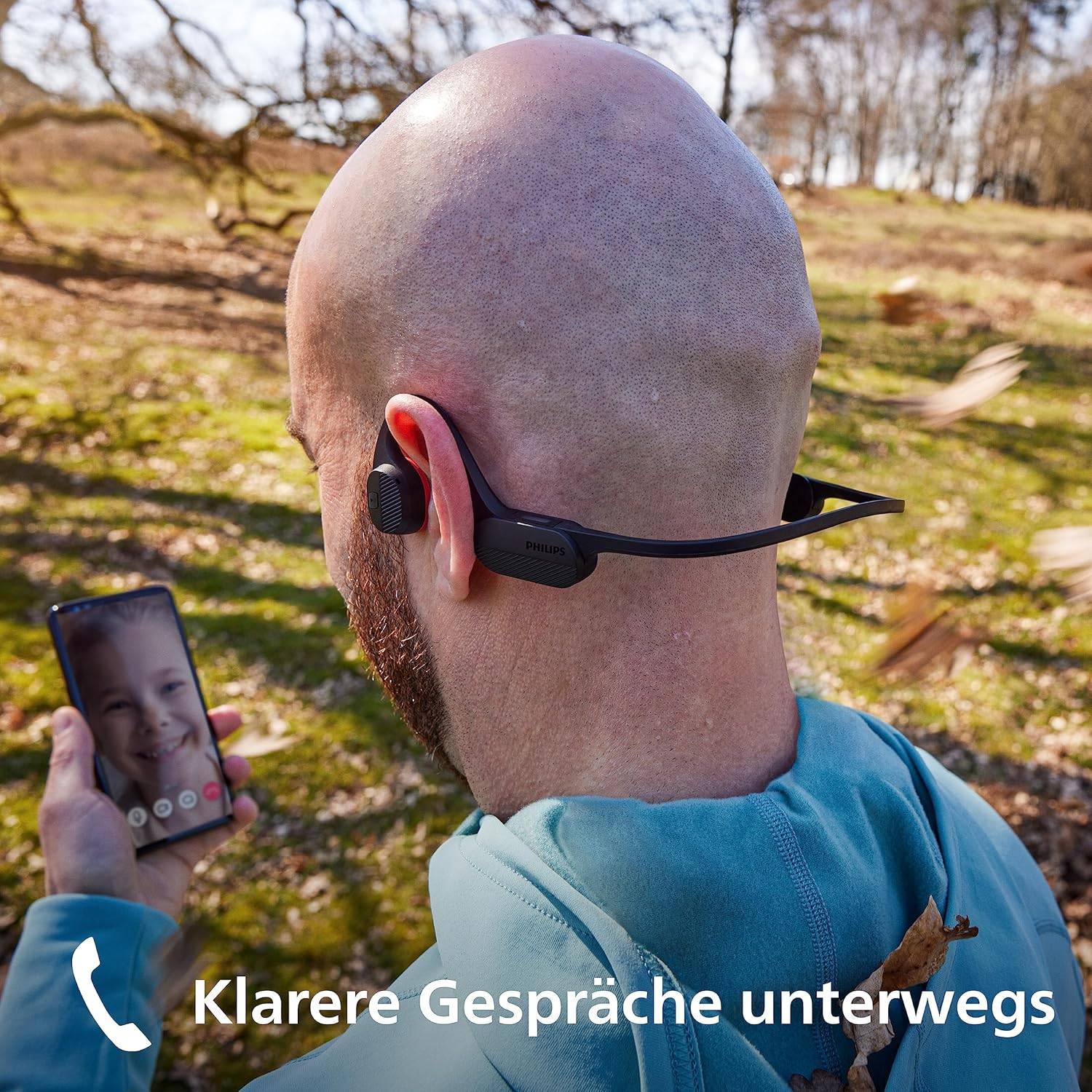 Philips TAA5608BK, Kabellos, 130 - 16000 Hz, 29 g, Kopfhörer, Schwarz, Rot