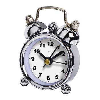 hama 00186393 Wecker "Nostalgie", Mini, Weiß