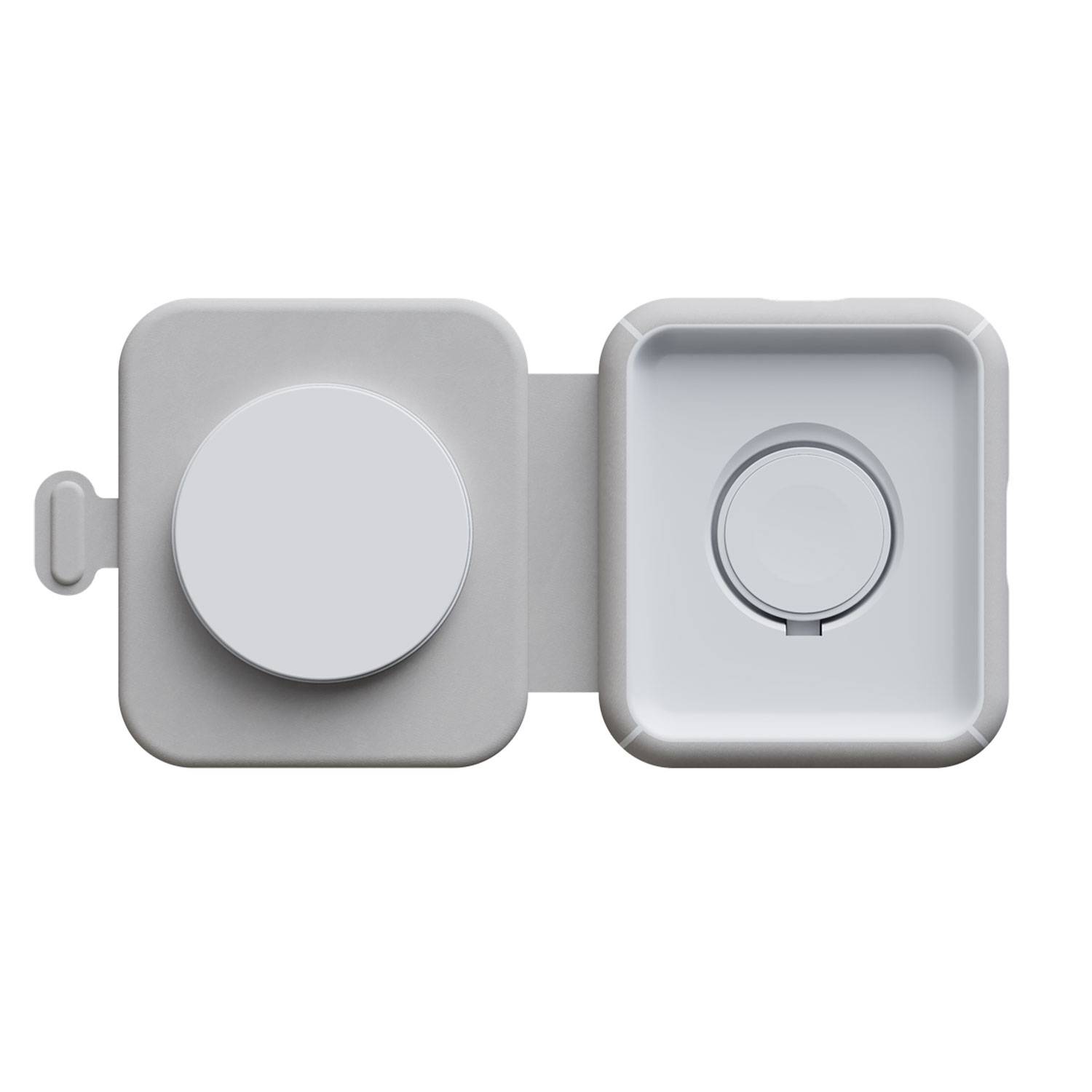 Xtorm Foldable Wireless Travel Charger 2in1 - 15W - Handy/Smartphone - Smartwatch - USB Typ-C - Grau - Ch