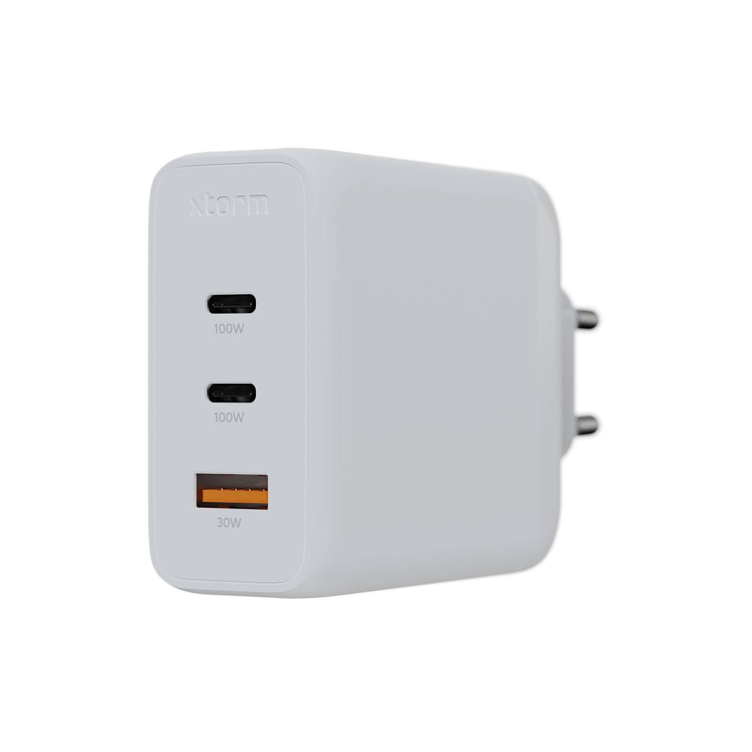 Xtorm XEC100 - Netzteil - GaN2 Ultra - 100 Watt - PD, QC 3.0 - 3 Ausgabeanschlussstellen (USB, 2 x USB-C)