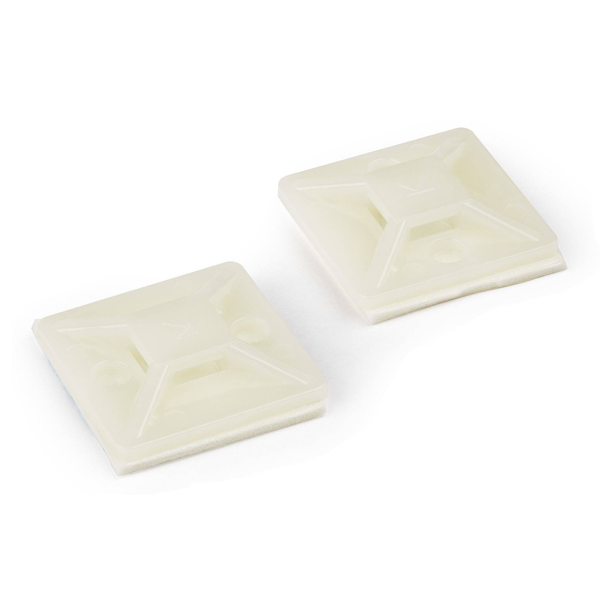 StarTech.com 100 Pack Cable Tie Mounts with Adhesive Tape for 0.18 in. 4.6 mm Wide Ties Nylon/Plastic Zip