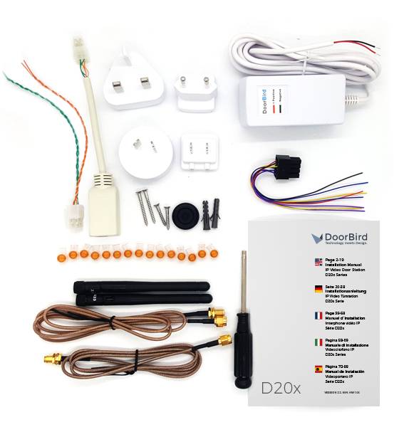 Doorbird 423860209, Ersatzteile-Set, Mehrfarbig, DoorBird, D20x IP Video Door Stations, Deutschland