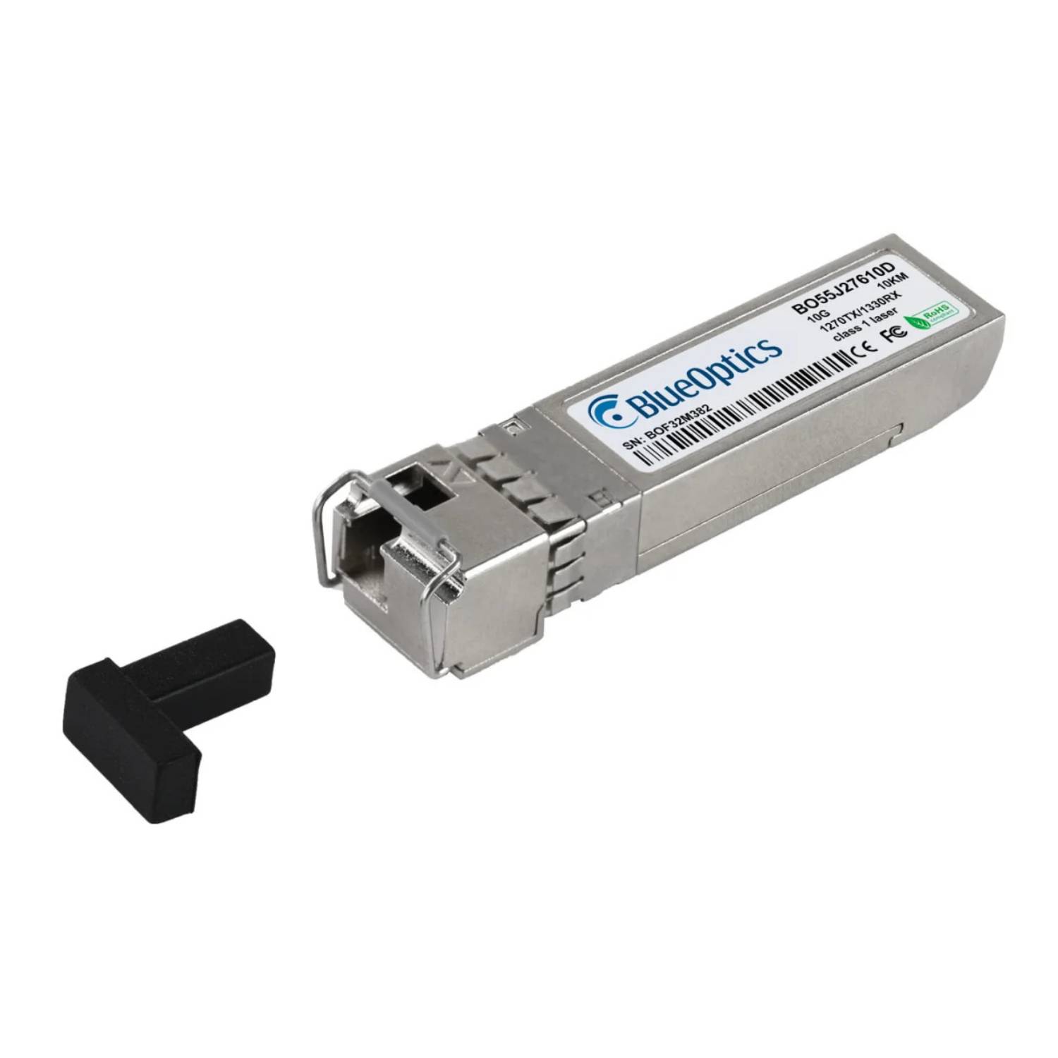BlueOptics BO55J27640DIN Bidi SFP+ Transceiver 10GBASE-BX-U 40KM industrial
