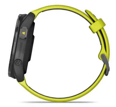 Garmin Forerunner 965 - 47 mm - schwarz - intelligente Uhr mit Band - Silikon - amp yellow/black - Handgelenkgröße: 135-
