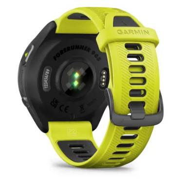 Garmin Forerunner 965 - 47 mm - schwarz - intelligente Uhr mit Band - Silikon - amp yellow/black - Handgelenkgröße: 135-